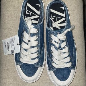 Zara mule style denim sneakers